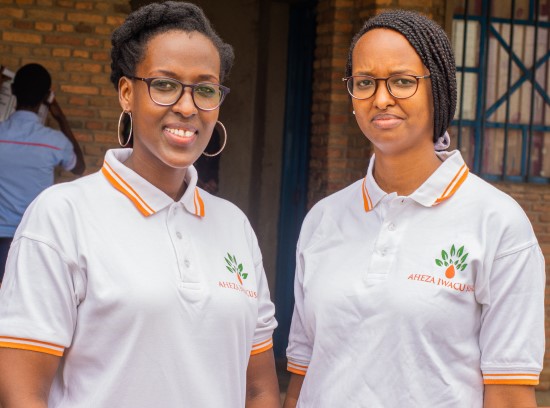  Two women wearing white polo shirts looking at the camera - Aniella and Carmen @Labyllstar Productions 