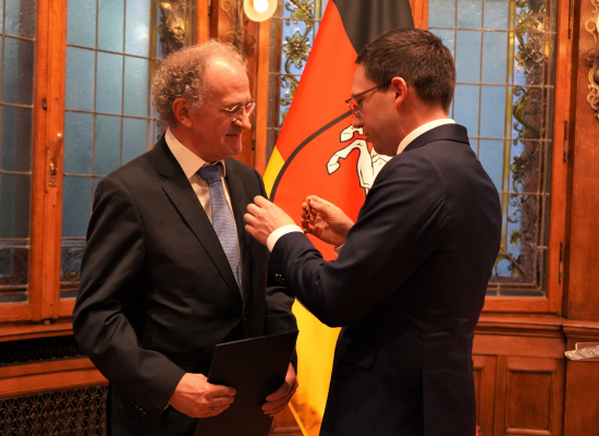 professor Kümmerer getting the federal cross